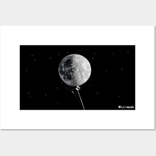 Moon Balloon Posters and Art